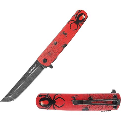 Ganzo 626 - piros, pók motívum